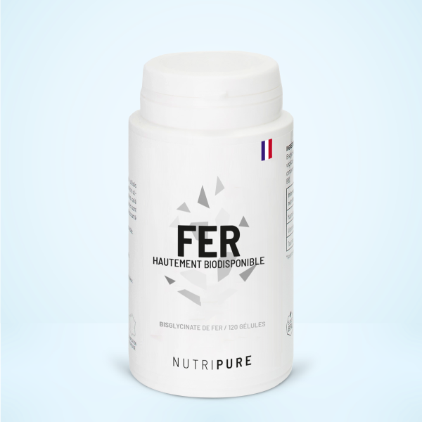 bisglycinate-de-fer-nutripureRemonter le taux de fer rapidement - MoonFlow